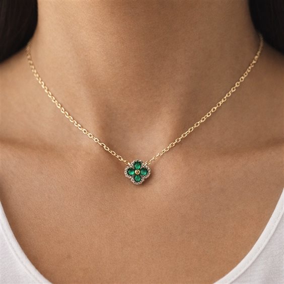 Collana Ultima Edizione Donna tiffany in Argento CAO4639-VERDE-GIALLO - CAO4639-VERDE-GIALLO